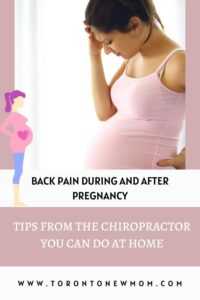 Back pain during and after pregnancy