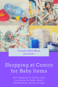 Shopping at Costco for Baby Items