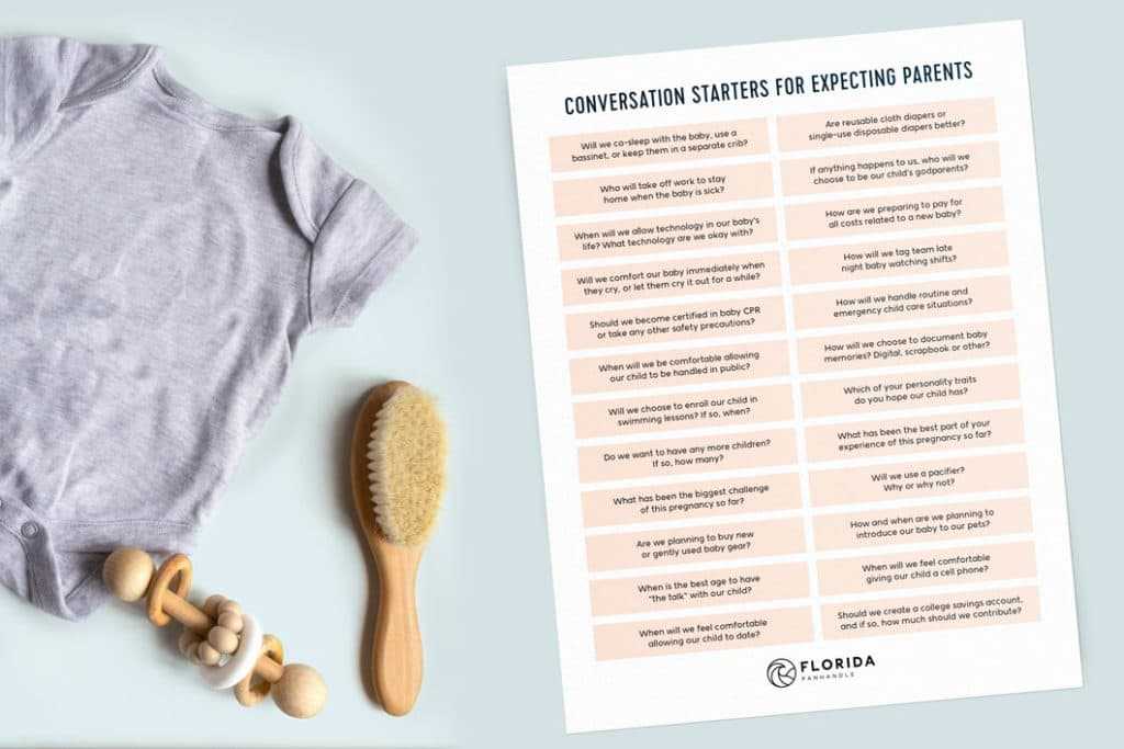 Babymoon conversation starters for expecting parents.