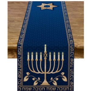 Hanukkah Gifts and supplies_Hanukkah Table Runner
