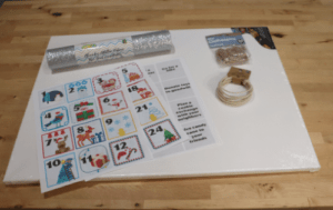 Free Printable Advent Calendar- create your own board- supplies