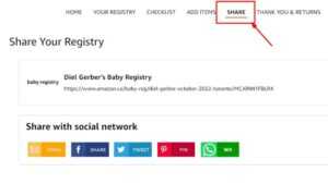 How to share your Amazon baby registry