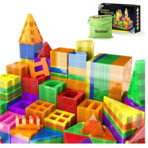 Montessori Toys for Children_Compatible Magnetic Tiles Building Blocks