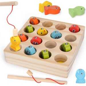 Montessori Toys_Wooden Magnetic Fishing Toy
