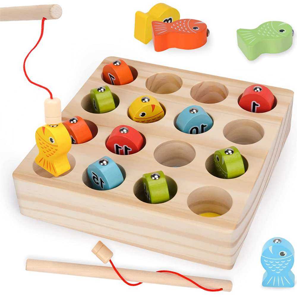 Montessori Toys_Wooden Magnetic Fishing Toy