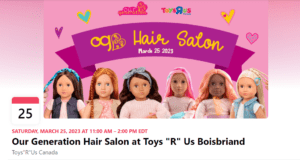 Our Generation Hair Salon at Toys R Us Boisbriand